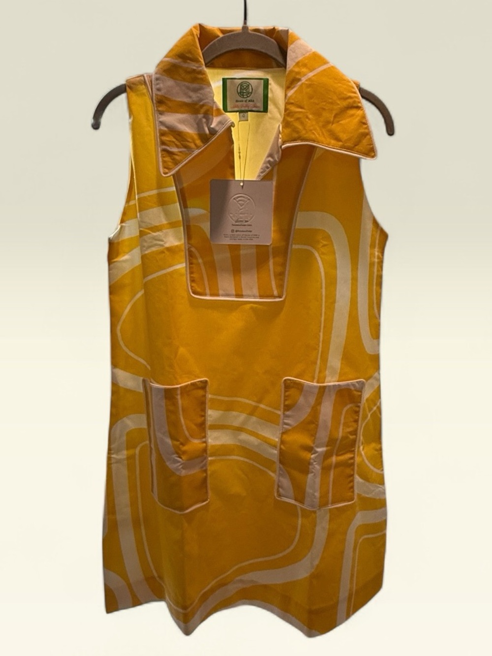 House of MBR Cosmo Gold Cassidy Sundress. NWT, purchased  missed return window.